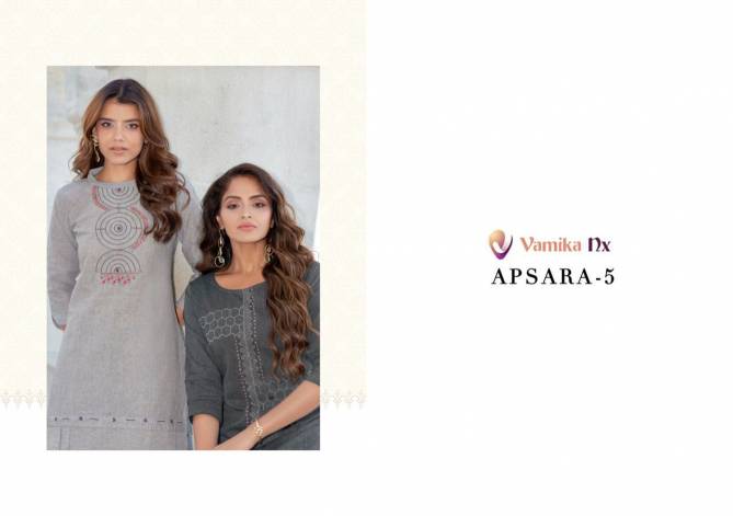 VAMIKA APSARA 5 Fancy New Exclusive Wear Cotton Latest Kurtis Collection